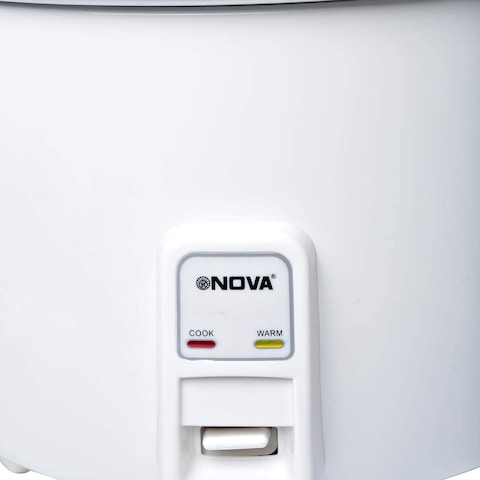 Nova 6 Liter Big Drum Rice Cooker, White, Nrc977-6