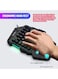 Single Hand Gaming Keyboard Black/Green/Blue