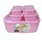 PLASTIC RECTANGLE STORAGE SET 7 PCS