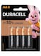 8-Piece Alkaline Ultra Battery Set Rose Gold/Black