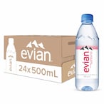 Buy evian Natural Mineral Water 500ml Pack of 24 in UAE