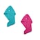 1Chase Terry Hair Towel Wrap, 100% Cotton, Bath Shower Head Towel, Quick Magic Dryer, Fuchsia- Teal