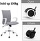 LANNY Office Desk Hydraulic Study Video Chair LK1042 GREY with Adjustable Height, Swivel 360&deg; and Wheel - Modern Computer Home Task Arms Chairs