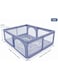 Sky-Touch Baby Playpen 150X180cm Extra Large Playpen For Babies Kids Safe Play Center For Babies With Breathable Mesh And Zipper Door And Toddlers Gives Mommy A Break Grey