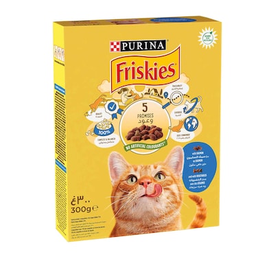 طعام قطط بيورينا فريسكس بالسالمون - 300 جم