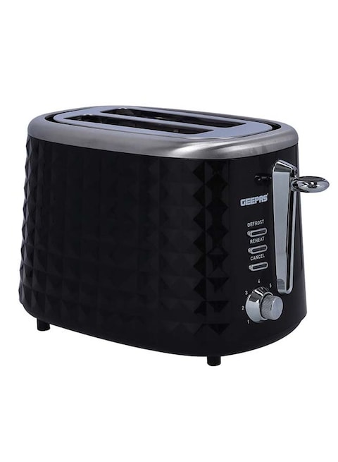 Geepas 2 Slice Bread Toaster 850W Gbt36536 Black