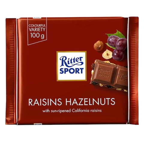 Ritter Sport Raisin &amp; Hazelnut chocolate 100G
