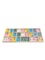 Creative Wooden Craft Letters with Wood Storage Tray Set,Natural Blank Unfinished Wooden Alphabet Letters for Kids Learning Gift,Home Decoration ( Multicolour)