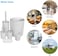 Bathroom Accessories Set 6 Piece Bath Ensemble with Smooth Surface Includes Soap Dispenser, Toothbrush Holder, Toothbrush Cup, Soap Dish for Decorative Countertop and Housewarming Gift, White