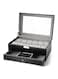 Generic 12-Compartment PU Leather Watch Organizer Box