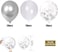 Party Time 60 Pack Silver White Confetti Balloons,12 Inch Silver Confetti Metallic Balloons,Wedding Helium Balloons for Birthday Wedding Baby Shower Valentine's Day New Years Decoration