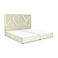 In House Janwa Velvet Bed Frame - Queen - 200x160 cm - Ivory
