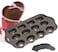 Generic 12 Grid Cheese Cake Mould Mix Shapes
