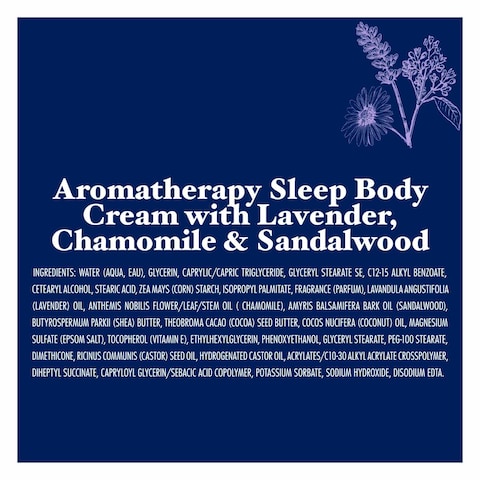 Dr. Teal&#39;s Body Cream Aromatherapy Lavender And Chamomile Sleep 226.8g