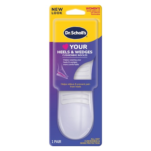 Shoe Inserts Scholl Heel Inserts Love Your HEELS WEDGES 3/4 Length