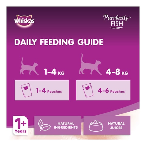 Whiskas Purrfectly Fish with Tuna Wet Cat Food 85g