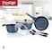 Prestige Essentials Granite 7 Piece Non-Stick Cast Aluminium Cookware Sets Blue