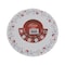 Borosil Larah Fluted Pentas Opal Side Plate White 19cm