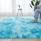 Extra Soft Tie Dyed Living Room Faux Fur Fluffy Carpet With Anti-Slip Bottom. (Size 80&times;160CM)