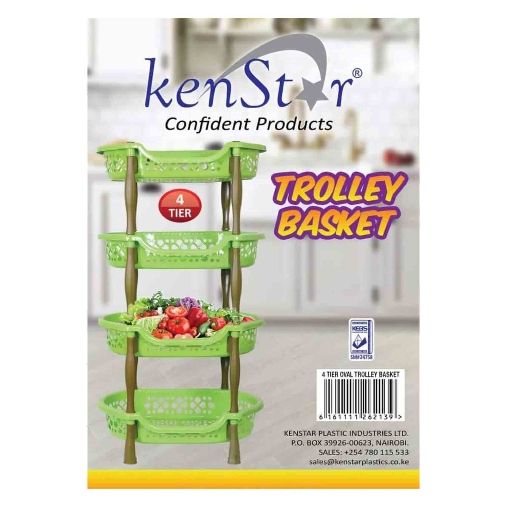 KENSTAR OVAL TROLLEY 4PC