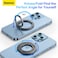 Baseus Magnetic Metal Ring Holder For iPhone Stylish And Secure Finger Grip Stand Compatible With iPhone 12 13 14 15 Series Pro Pro Max Mini Easy To Attach Holder Made For MagSafe Accessory Grey