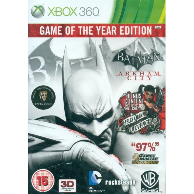 Xbox 360 Xbox 360 Xbox 360 Batman Arkham City Game Of The Year Edition