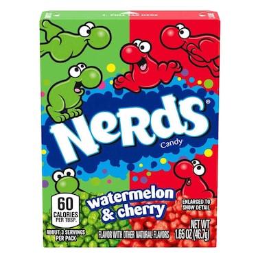 Wonka Nerds Candy Watermelon And Cherry 47g