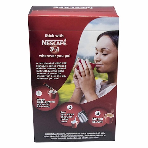 Nescafe 3in1 Organic Coffee Pouch 18gx25