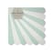 Toot Sweet Aqua Stripe Small Napkin