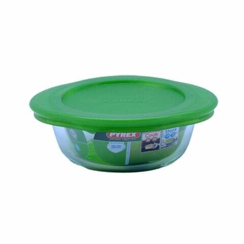 PYREX ROUND DISH WITH LID 0. 35L