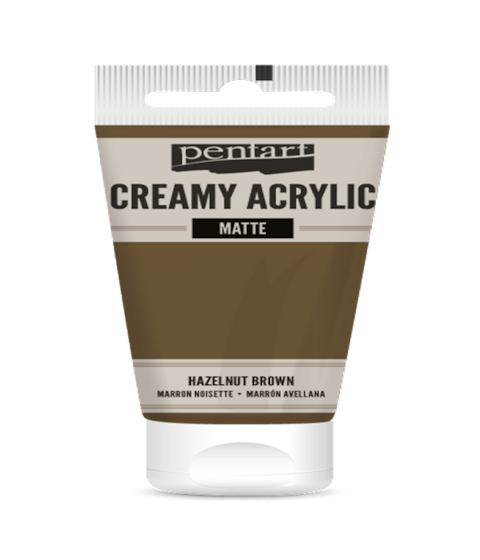 CREAMY ACRYLIC MATTE EARTH BROWN