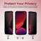Moxedo Glass Screen Protector Compatible For iPhone 13 6.1 inch Privacy Matte Glass Screen Protector With Easy Installation Frame 2Pack