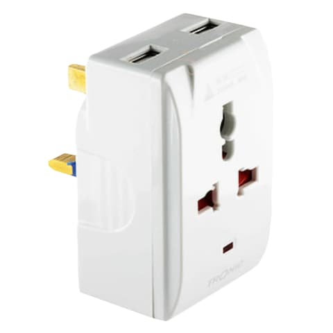 Tronic EC 5100-UB 3 Pin Multi-plug With USB