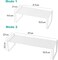 Expandable Storage Rack Metal Shelf Storage Organizer For Cabinets And Countertops And Under Sink White