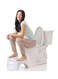 Generic Bathroom Toilet Stool White 9Inch