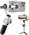 Zhiyun Smooth 5S With Built In Light- 3-Axis Gimbal With Smart Follow Gimbal Stabilizer For Iphone 14/13/12/11 Pro Max X And Android Phone - White
