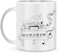 Giftex 11Oz White Mug, Piano Pic Printed, Gift Mug