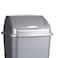 PLASTIC FORTE  Bin with Swinging Lid, 50L -  Silver