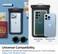 Spigen Universal Waterproof Phone case [2 Pack] IPX8 Pouch A601 compatible with iPhone, Samsung Galaxy and Smartphone up to 7 inches - Black
