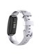 Fitme سوار من السيليكون لساعة فيتبيت إنسباير من قطعتين Silver