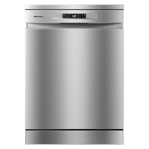 Hisense Freestanding Dishwasher With Standing 15 Place Settings HS623E90X Silver