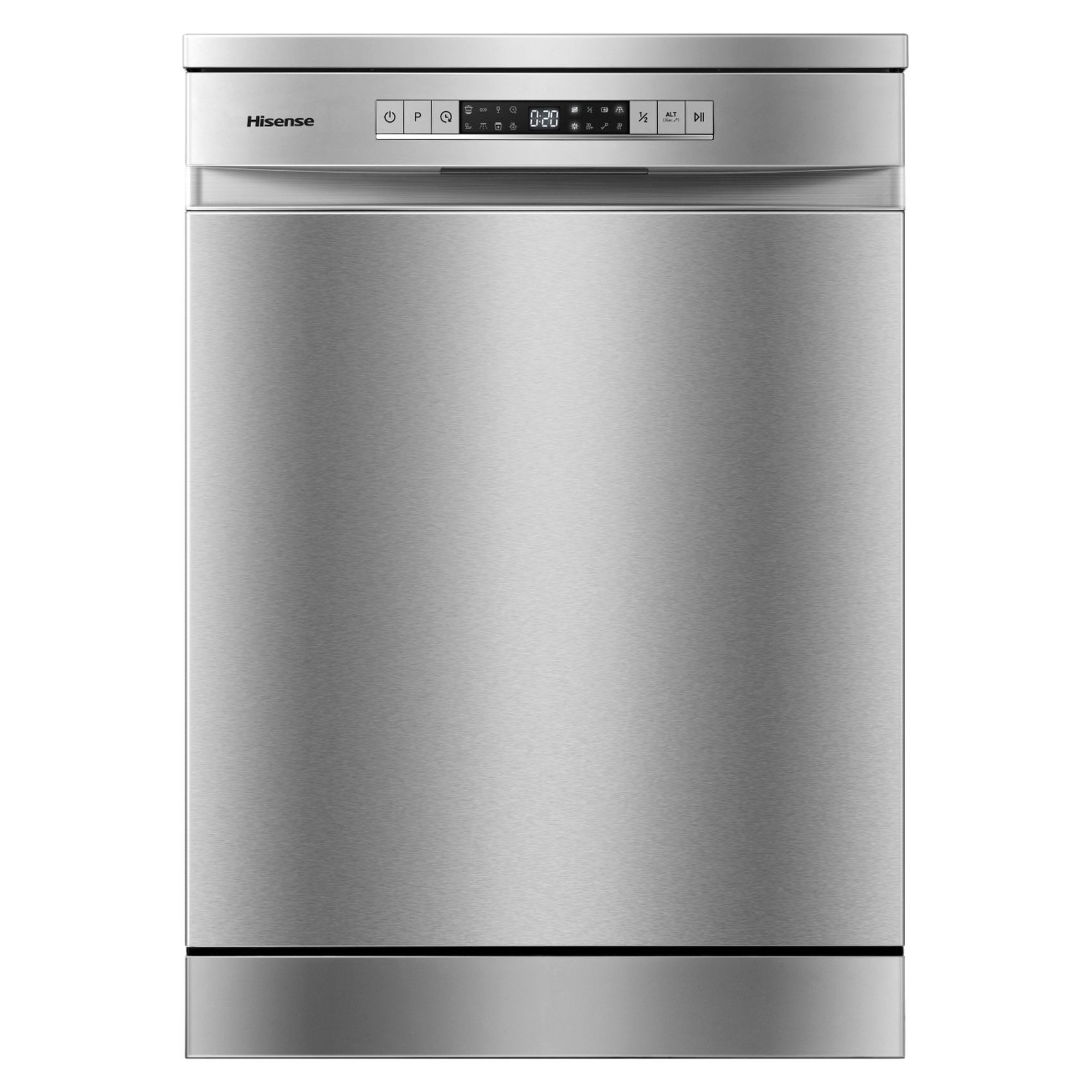 Hisense Freestanding Dishwasher With Standing 15 Place Settings HS623E90X Silver