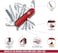 Victorinox Handyman Medium Pocket Knives 1.3773 Red Swiss Made Pocket Knife With 24 Functions