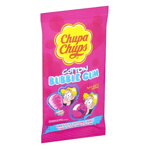 Chupa Chups Cotton Tutti Frutti Flavour Bubble Gum 11g