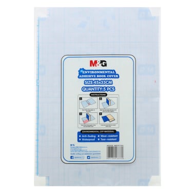 M&amp;G AWTN2165 Adhesive Book Cover 450x330mm Clear