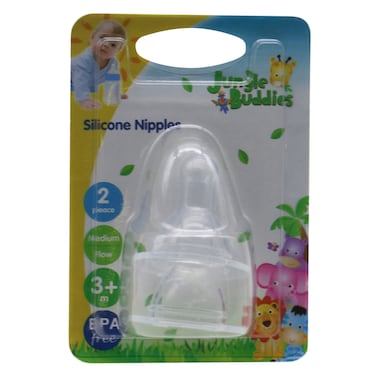 BBY REG. SILICONE NIPPLE 2 PK