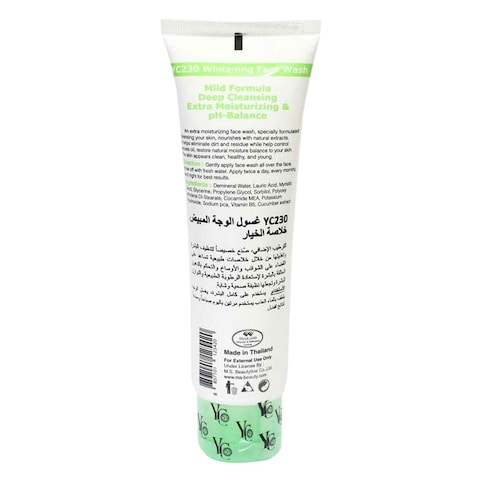 Yc Whitening Face Wash Cucumber Extract 100ml