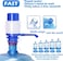showay Water Bottles Pump Blue Manual Hand Pressure Drinking Fountain Pressure Pump Water Press Pump with an Extra Short Tube and Cap Fits Most 2-6 Gallon Water Coolers &hellip;