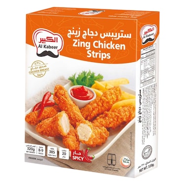Al Kabeer Zing Chicken Strips Spicy 320g