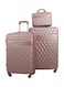 Morano 4-Pieces Luggage Trolley Bags Set (Rose Golden)